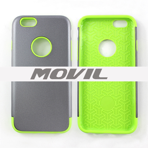 NP-2475 2 en 1 tpu    pc funda  para Apple iPhone 6-0